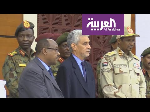 شاهد وفد مشترك من المجلس العسكري وقوى التغيير يزور جوبا