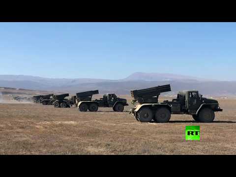 شاهد وحدة مشاة بحرية روسية تُطلق صواريخ تورنادو  جي في داغستان