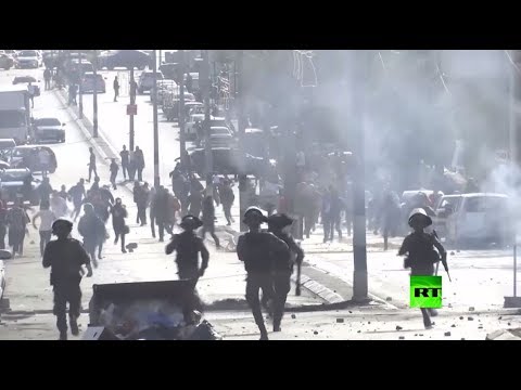 شاهد مواجهات يوم الغضب في الضفة الغربية رفضًا لموقف واشنطن من الاستيطان