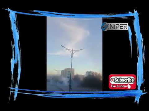 شاهد حريق هائل لمندوبية السلطة الوطنية المستقلة في الجزائر