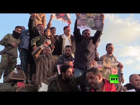 شاهد بنغازي تستقبل وحدات الجيش الوطني الليبي العائدة من سرت