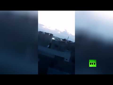 شاهد الدفاعات الجوية تصدت لطائرات تركية مسيرة فوق حماة