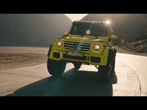 مرسيدس g500 4x4² يكشف عن قدرته الهائلة