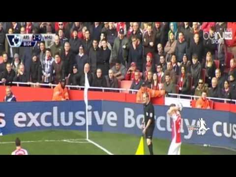 أرسنال يسحق ضيفه  ويست هام بثلاثية  نظيفة