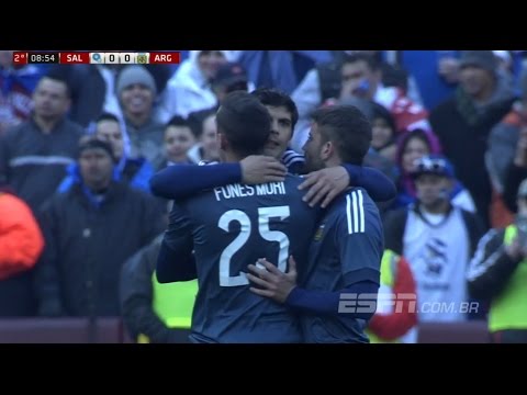 فيديو أهداف فوز الأرجنتين على السلفادور