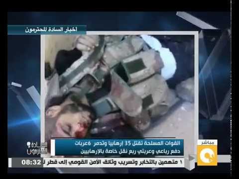 شاهد الجيش يقتل 35 متطرفًا ويدمر 6 عربات خاصة بهم