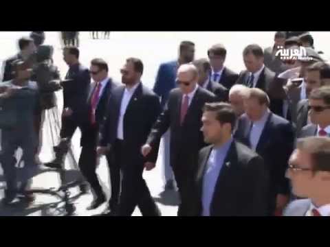 بالفيديو أردوغان يتواجد في إيران بالرغم من توتر العلاقات بين البلدين
