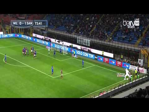 شاهد أهداف مباراة ميلان أمام سامبدوريا