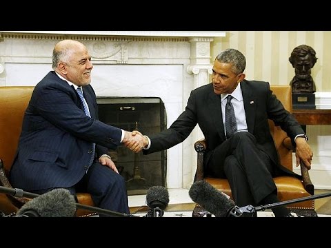 بالفيديو أوباما يلتقي العبادي ويبحثان دور إيران