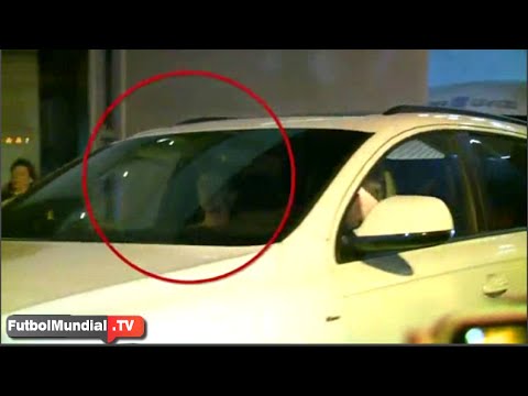 شاهد أسطول سيارات فارهة يغادر سانتياغو برنابيو