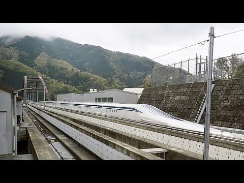 فيديو القطار الياباني ماغليف يحطم الرقم القياسي