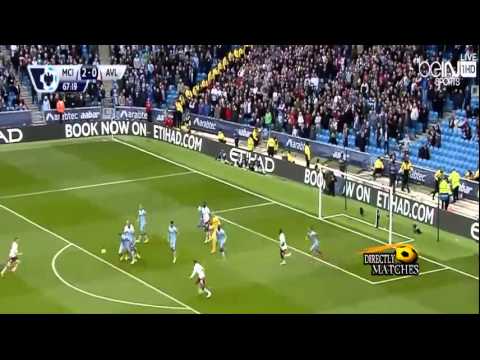 شاهد أهداف فوز مانشستر سيتى على أستون فيلا