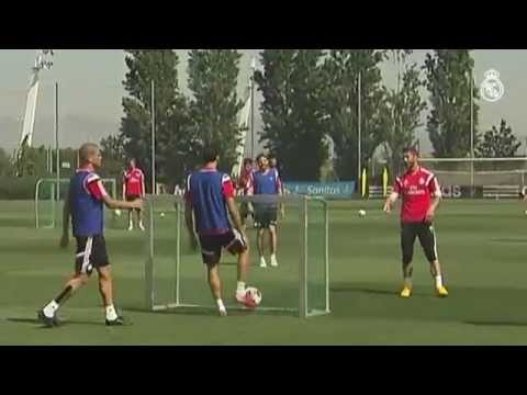 بالفيديو ريال مدريد يواصل تدريباته الجادة