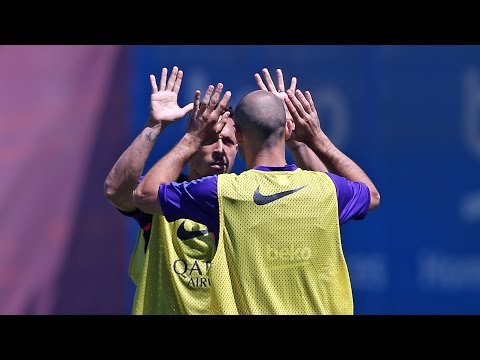 شتهد سواريز يعود لتدريبات فريقه برشلونة