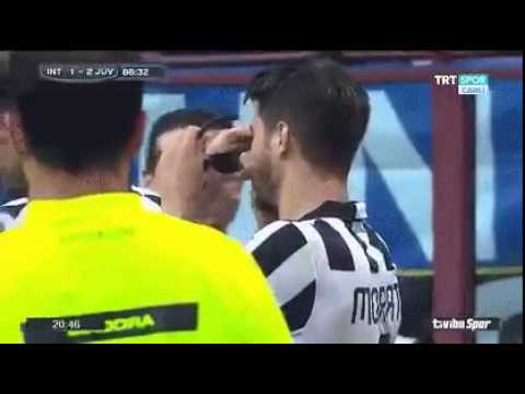 شاهد موراتا يحتفل بالهدف بارتداء نظارة شمسية