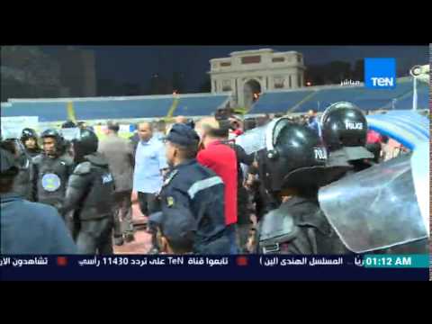 شاهد اعتداءات من الأمن على لاعب الأهلي بامبو