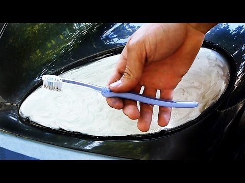 بالفيديو الطريقة الصحيحة لتنظيف مصابيح السيارة