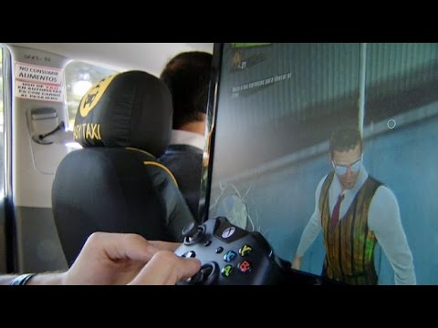 شاهد سيارة أجرة تتمتع بألعاب إلكترونية في تشيلي