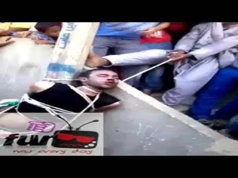 شاهد إعدام شاب مصري في الشارع