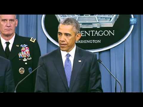 شاهد أوباما يخطئ ويعترف قائلًا نحن ندرب داعش خلال مؤتمر صحافي