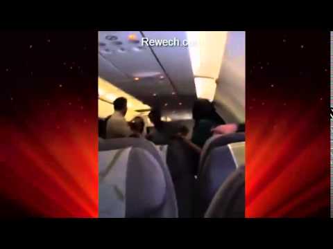 بالفيديو خناقة بين مجوعة فتيات على متن طائرة خليجية