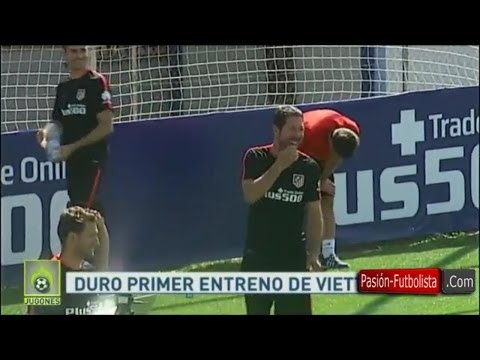 فيديو سيميوني يسخر من مهاجمه الجديد