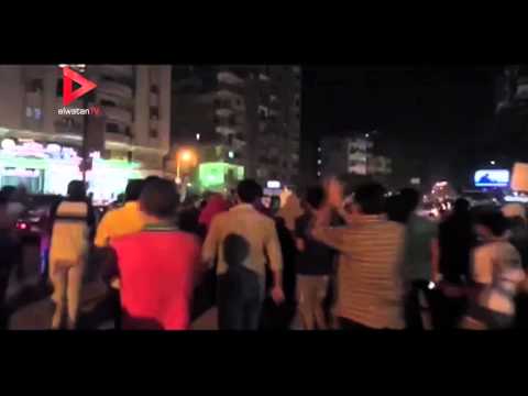 متظاهرون يقطعون طريق حسن محمود في الهرم