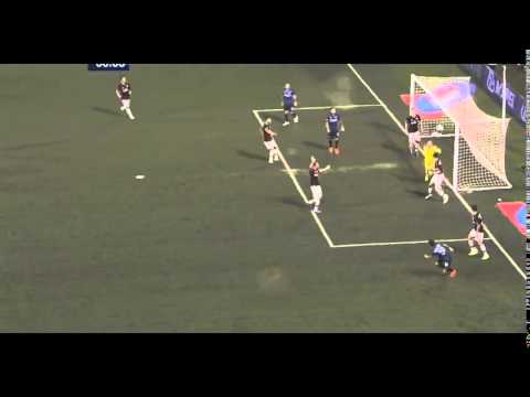 شاهد رومانيولي ينقذ ميلان من هدف مؤكد