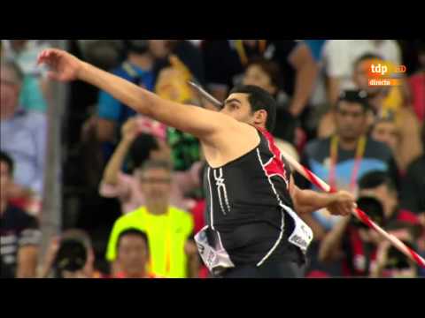 شاهد المصري إيهاب السيد يحرز ميدالية رمي الرمح الفضية