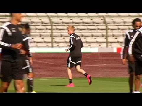دى بروين فى تدريبات بلجيكا