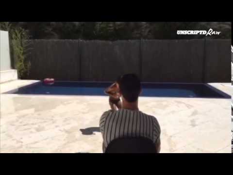 شاهد كرستيانو رونالدو يلهو مع ابنه جونيور