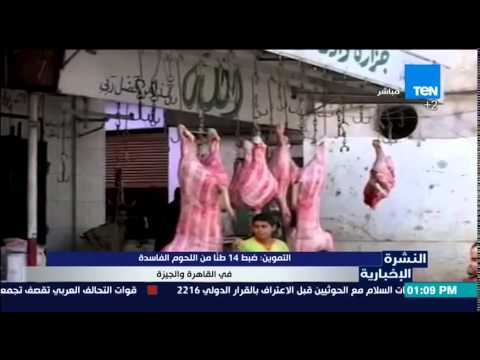 شاهد ضبط 14 طنًا من اللحوم الفاسدة في القاهرة والجيزة