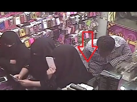 شاهد بالفيديو شاب يتحرش بفتاة سعودية