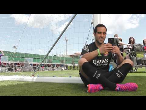 كواليس تصوير لاعبي برشلونة لإعلان دعائي