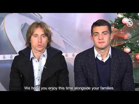 لوكا وماتيو يتمنون الخير لجميع المدريديين في 2016