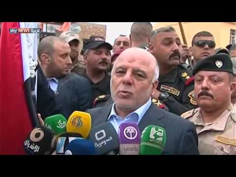 فيديو العبادي يتعهد بالزحف على الموصل لتحريرها من داعش