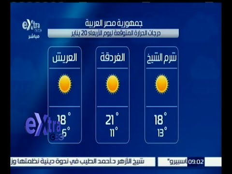 تعرَّف على حالة الطقس في مصر اليوم