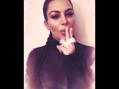 شاهد  كيم كاردشيان  تدخن بدون سجائر
