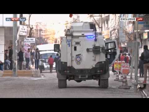 شاهد تركيا والأكراد الدمار في جيزرة يعكس حدة المعارك