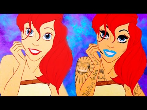 بالفيديو أميرات ديزني بالوشم