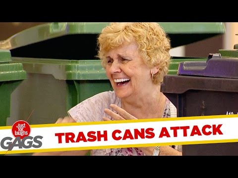 سلّة قمامة تطارد المارة في «مول تجاري»