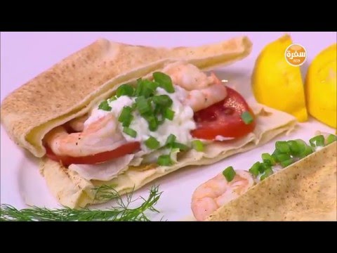 طريقة عمل شاورما الجمبري