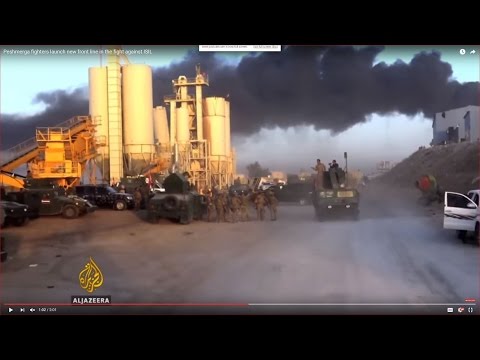 peshmerga fighters launch new front line in the fight against isil