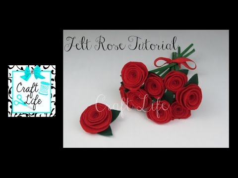 how to make a felt rose any color you want