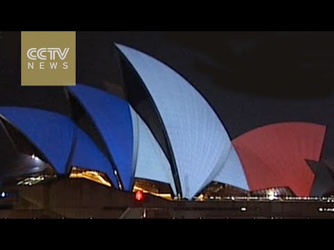 buildings around the world light up