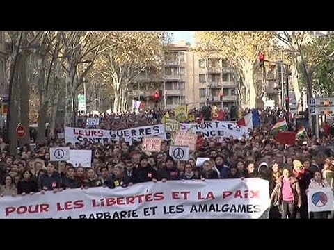 not in my name demonstrators denounce violence