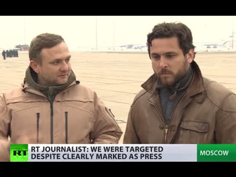 despite clearly marked as press we were targeted