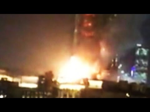 large explosion during hotel fire