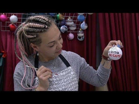 handmade christmas baubles reference russia