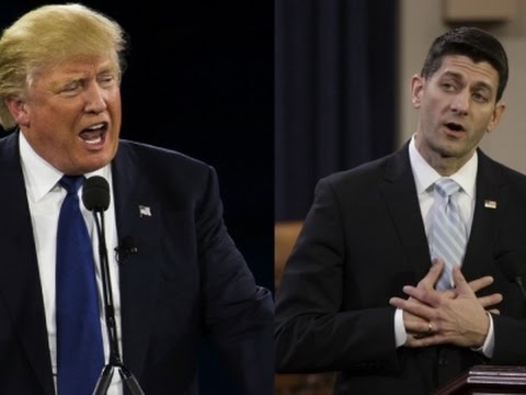 election 2016 trump vs ryan over gop’s future